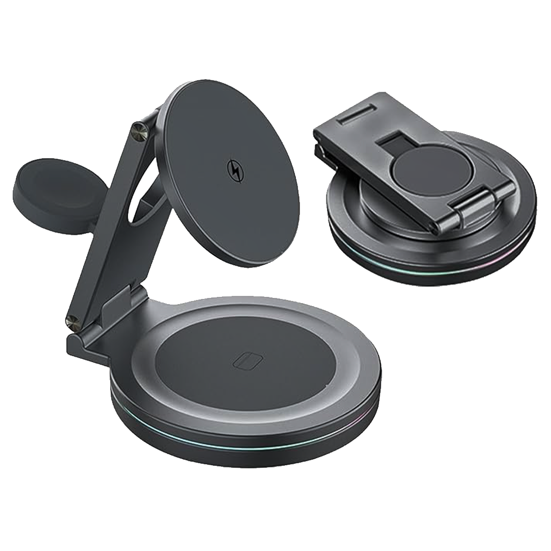 PORODO-THREE-DEVICE WIRELESS CHARGER 15W