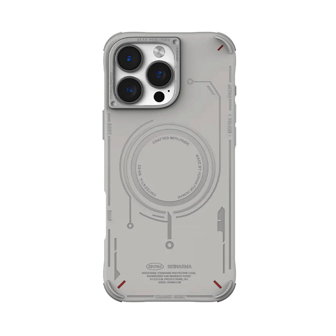 SKINARMA - BACK COVER MECHA 16 PRO MAX SILVER