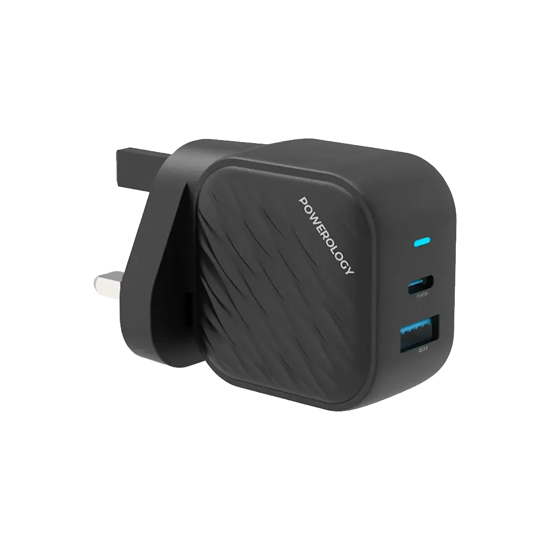 POWEROLOGY – 45W Dual USB-C Wall Charger (PWC035)