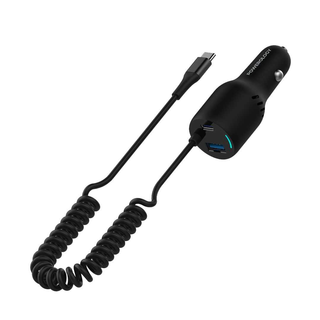 POWEROLOGY – Car Charger with Cable 20W