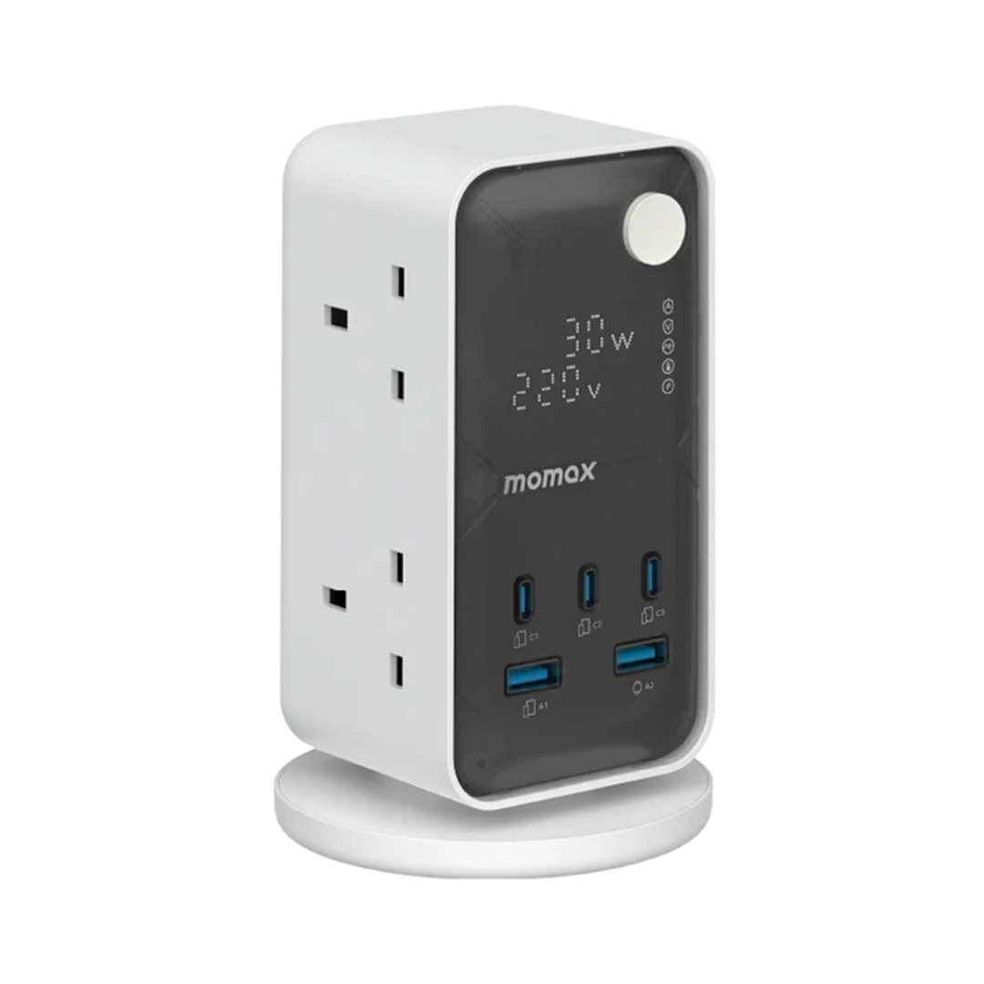 MOMAX-CHARGE WORK FLOW 35W 6AC 3TYBE-C 2USB TOWER 2M