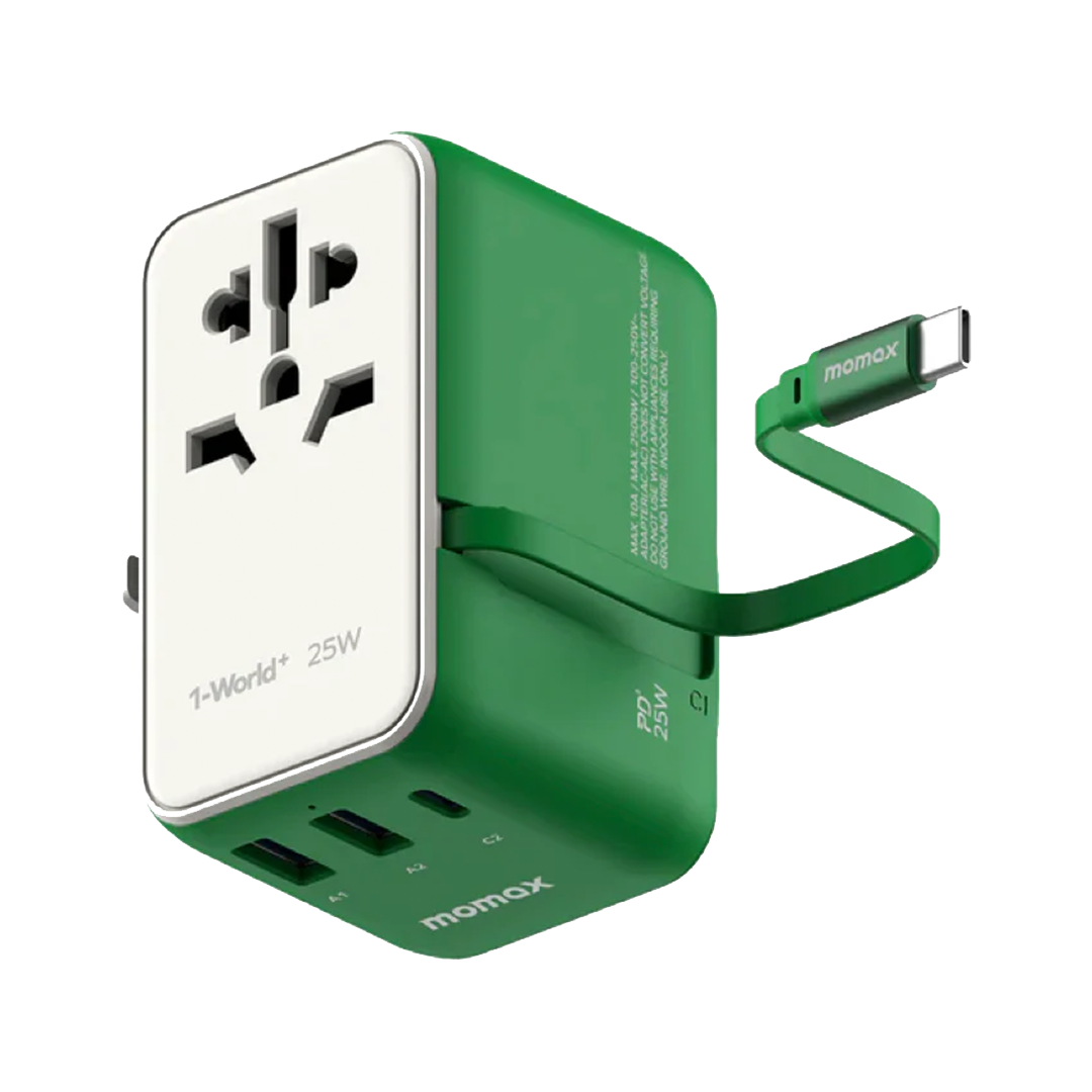 MOMAX – GaN Travel Adapter 25W with Cable