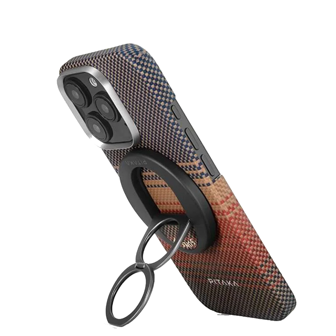 PITAKA – Tactile Woven Case & Grip for iPhone 16 Pro Max Sunset (KL1601SUMG)