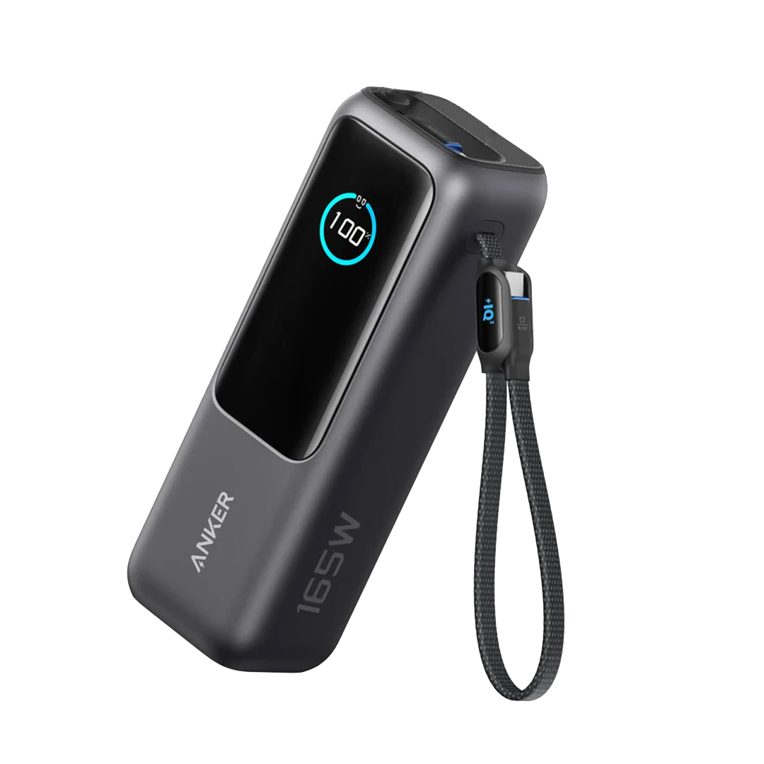 ANKER- POWER BANK 25000mAH 165W BUILT IN 2CABLE LCD A1695H11